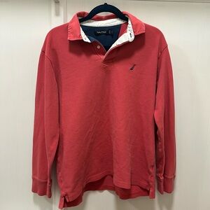 Nautica Men’s Long Sleeve Polo Shirt